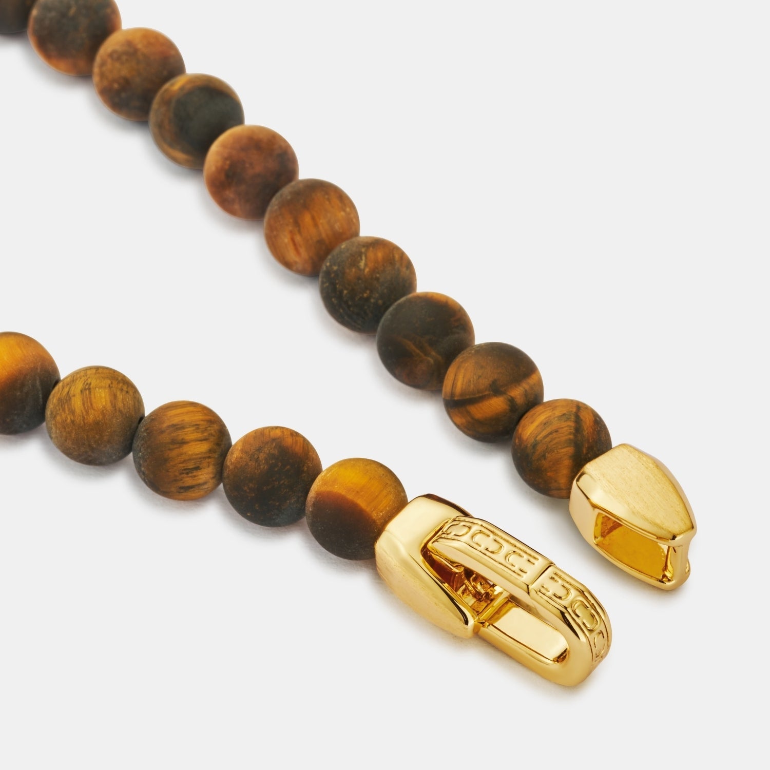 Tiger's Eye Lock Bracelet (Gold)