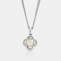 White Clover Stone Pendant (Silver)