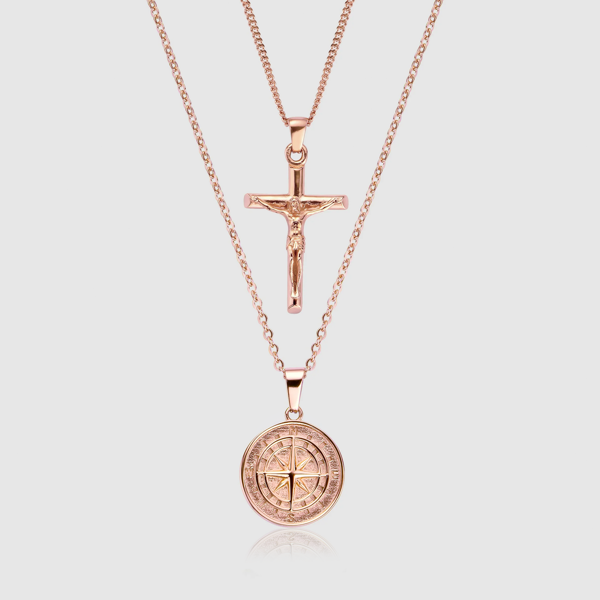 日本未入荷 CRAFTD London COMPASS X CRUCIFIX SET Compass x Crucifix Set (Rose Gold)