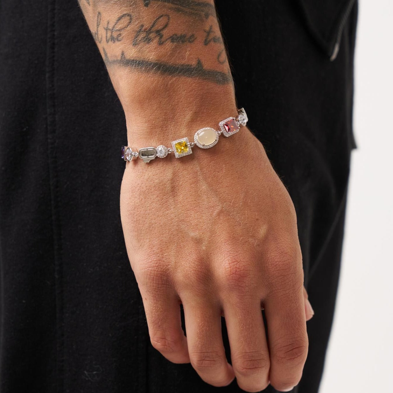 Edelsteinarmband (Silber)