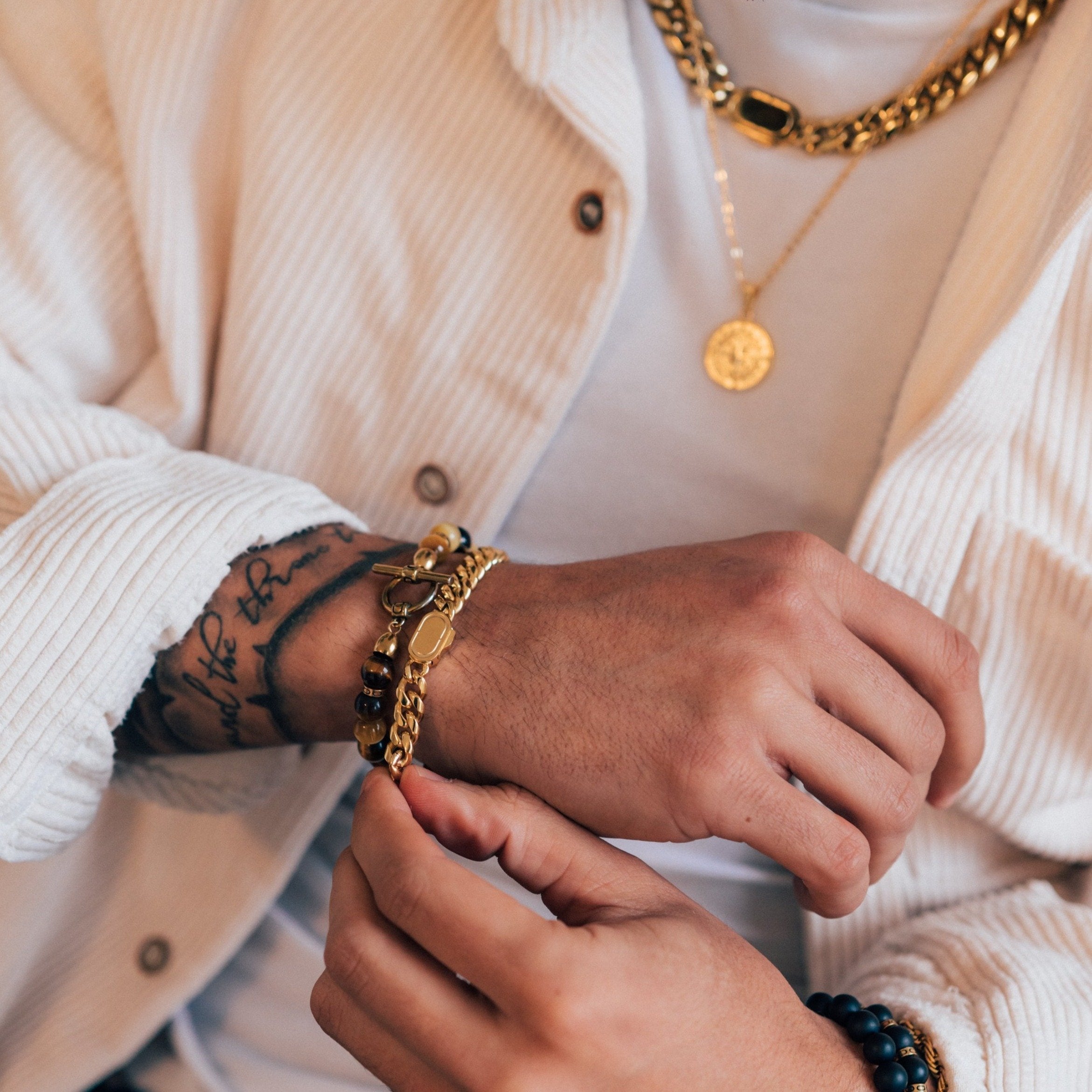 Cuban Bracelet (Gold) 8mm