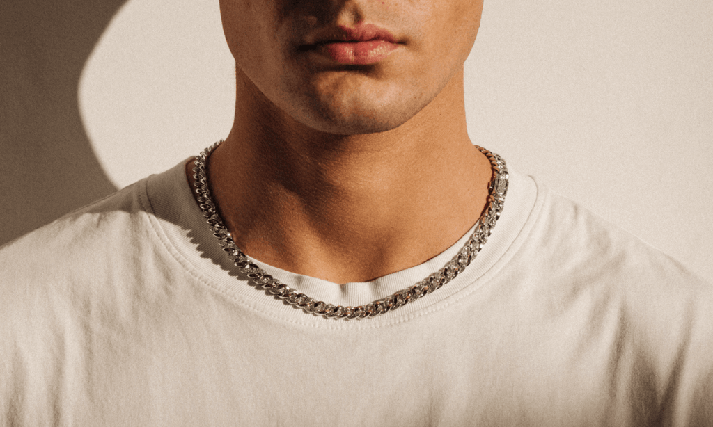 men's silver necklace