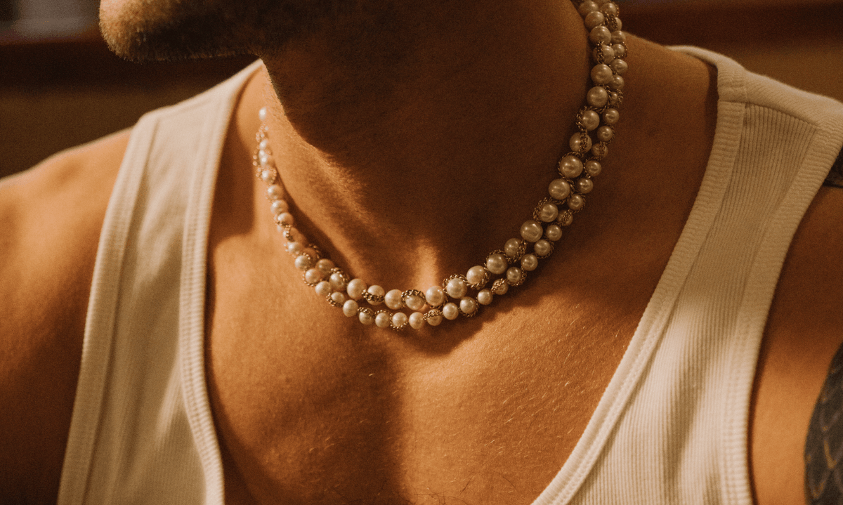 Mens pearl jewelry 2025