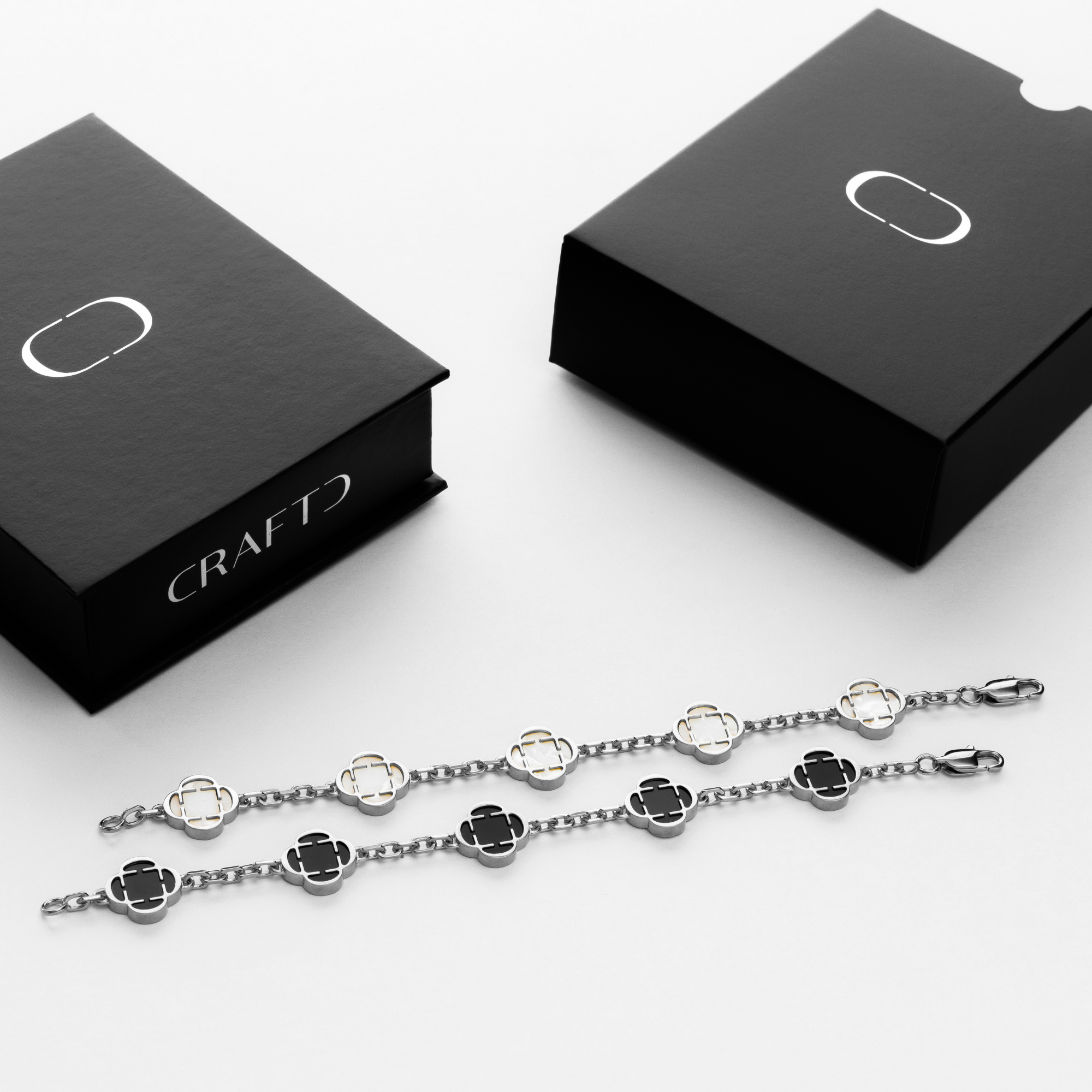 Clover Bracelet Gift Set (Silver)