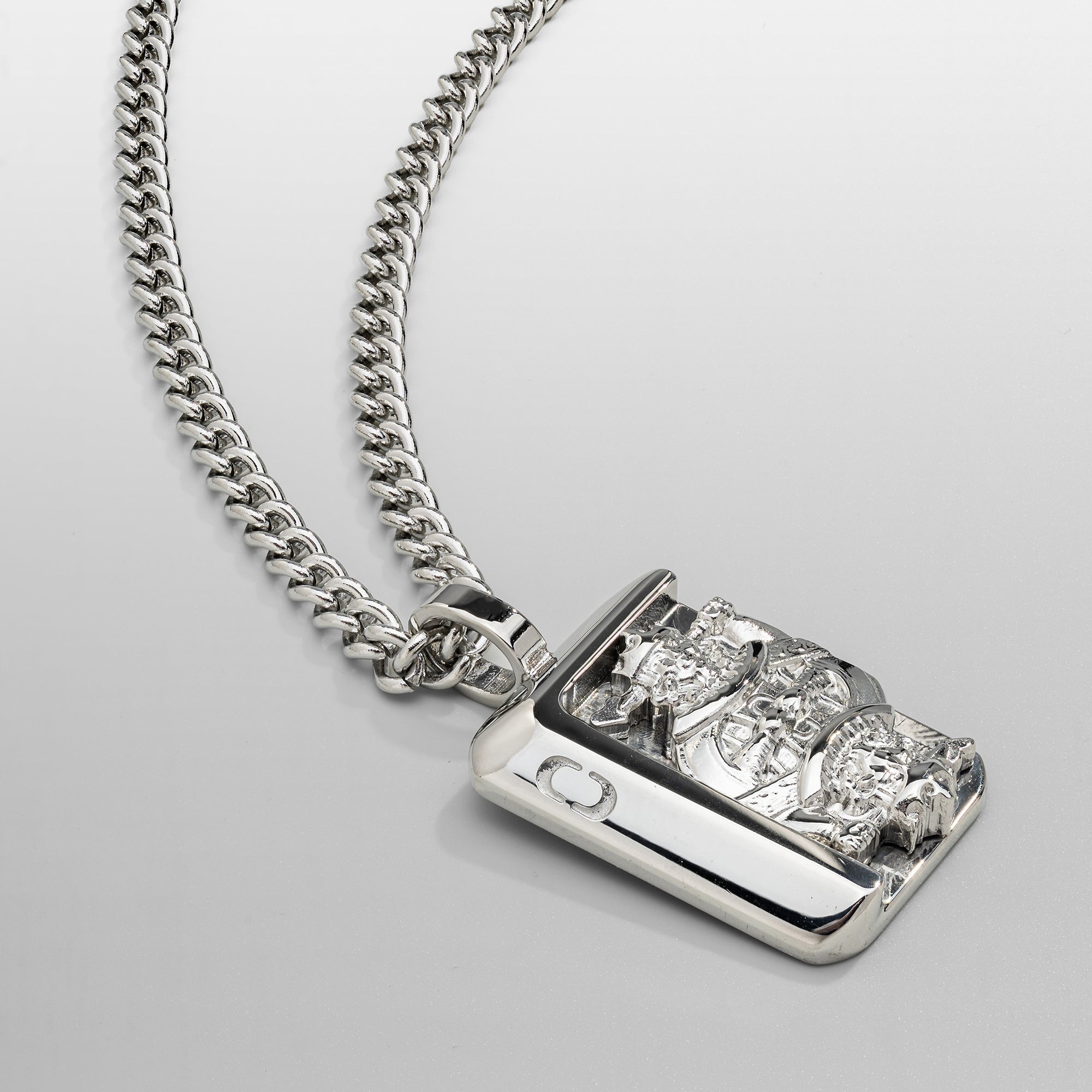King's Card Pendant (Silver)