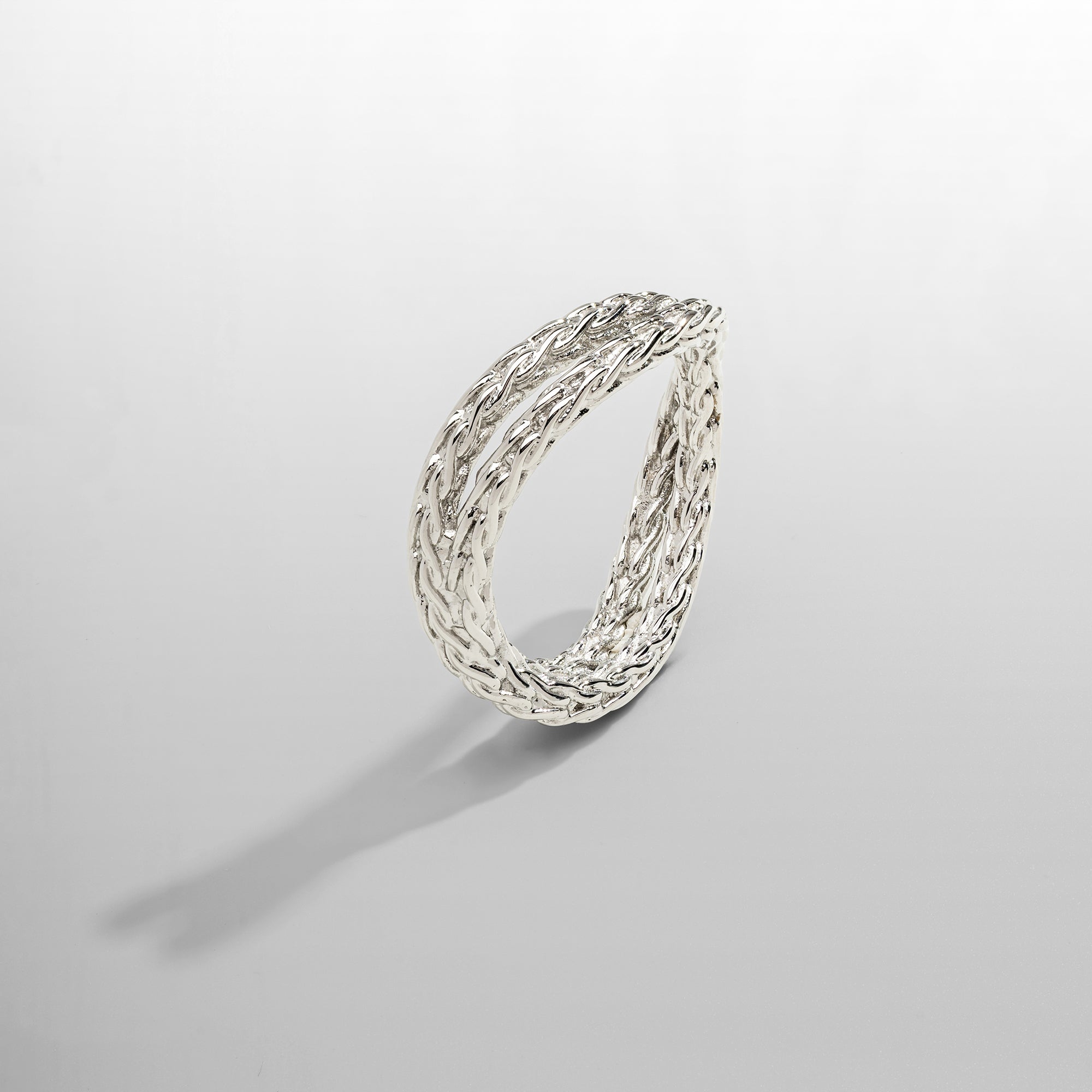 CRAFTDLondon クラフトロンドン 指輪 Rope Wrap Ring リング Men's Rope Wrap Band Ring (Gold)