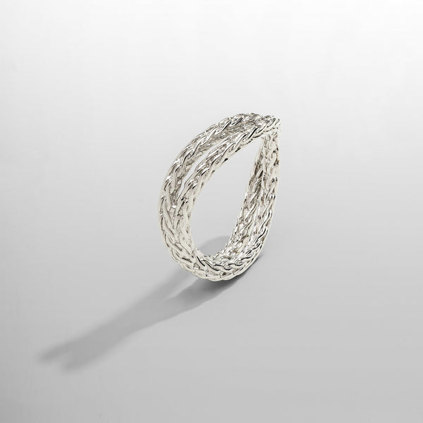送料関税込【CRAFTD London】ROPE RING リング Gold Silver Rope Ring (Gold)