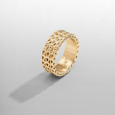 Rope Stack Ring (Gold)