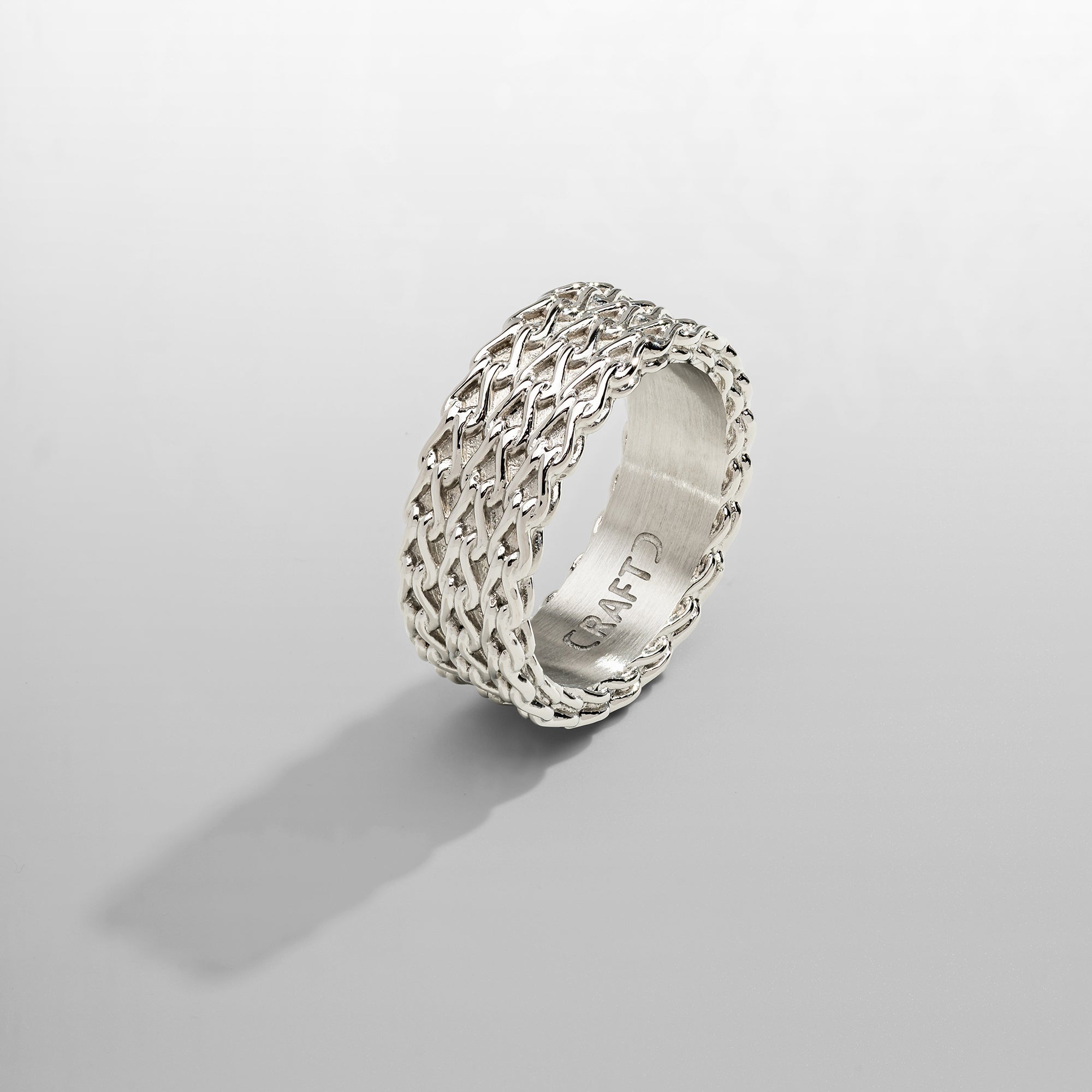 Rope Stack Ring (Silver)