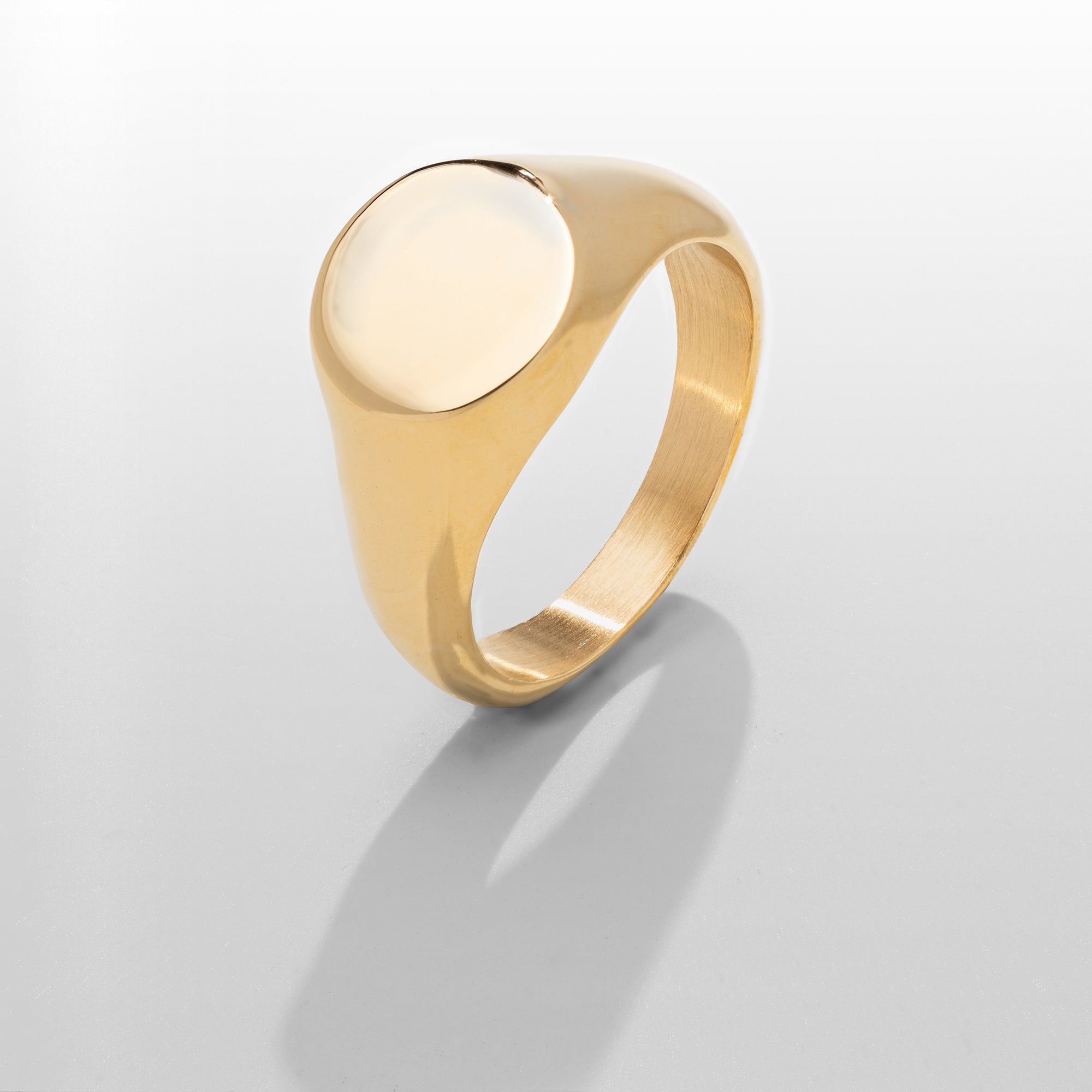 CRAFTDLondon 指輪 ROUND SIGNET RING SILVER GOLD 18K リング Round Signet Ring (Gold)