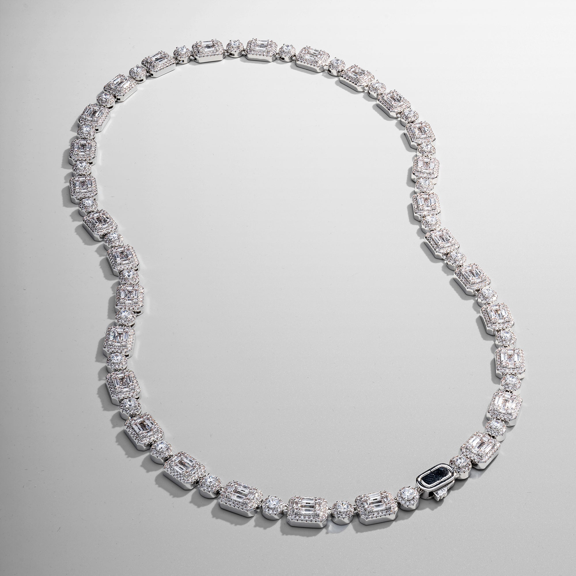 CRAFTD London】ICED GEMSTONE NECKLACE Iced Gemstone Necklace (Silver)