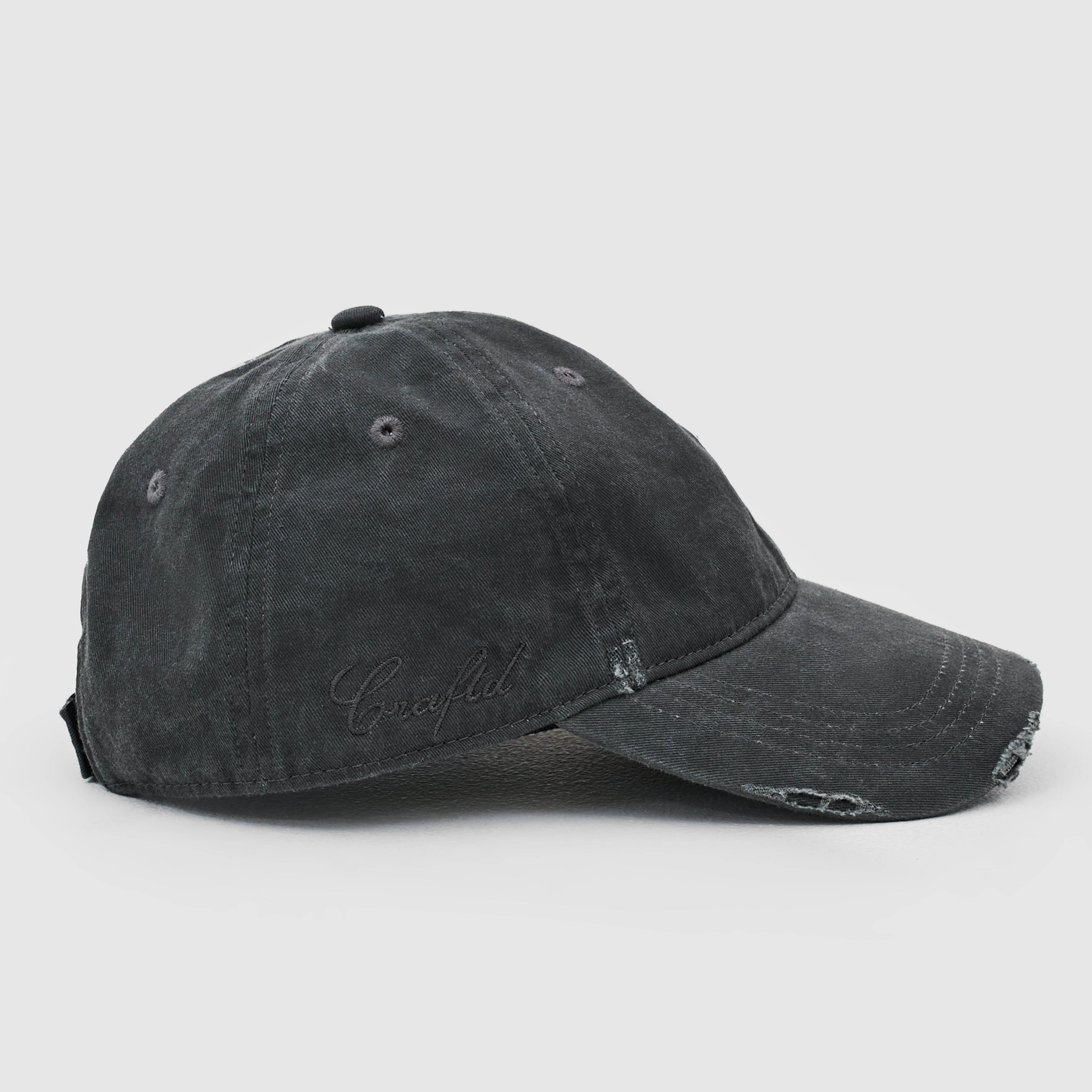 Distressed Cap (Washed Black)