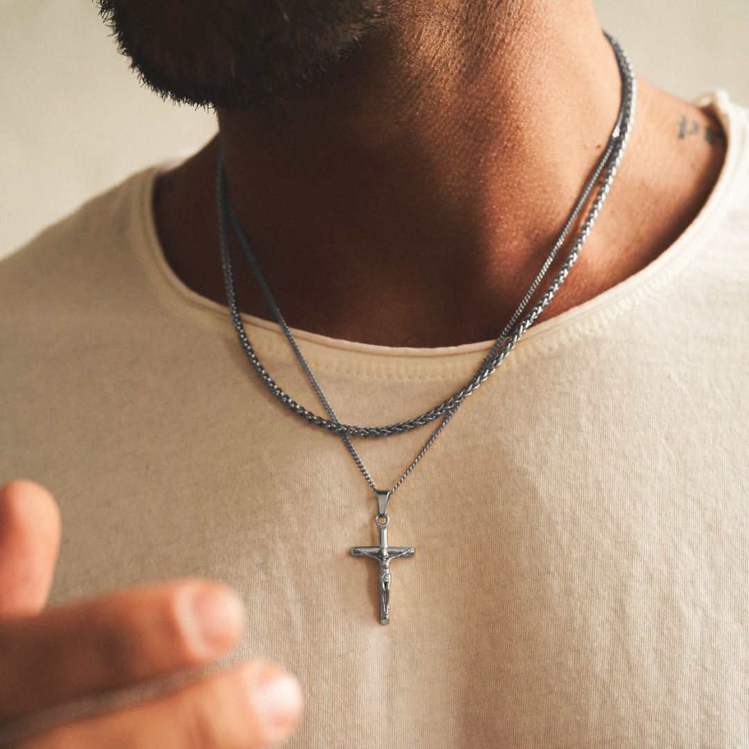 Crucifix Set (Silver)