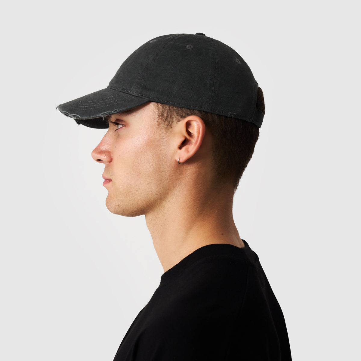 Kappe im Used-Look (gewaschenes Schwarz)
