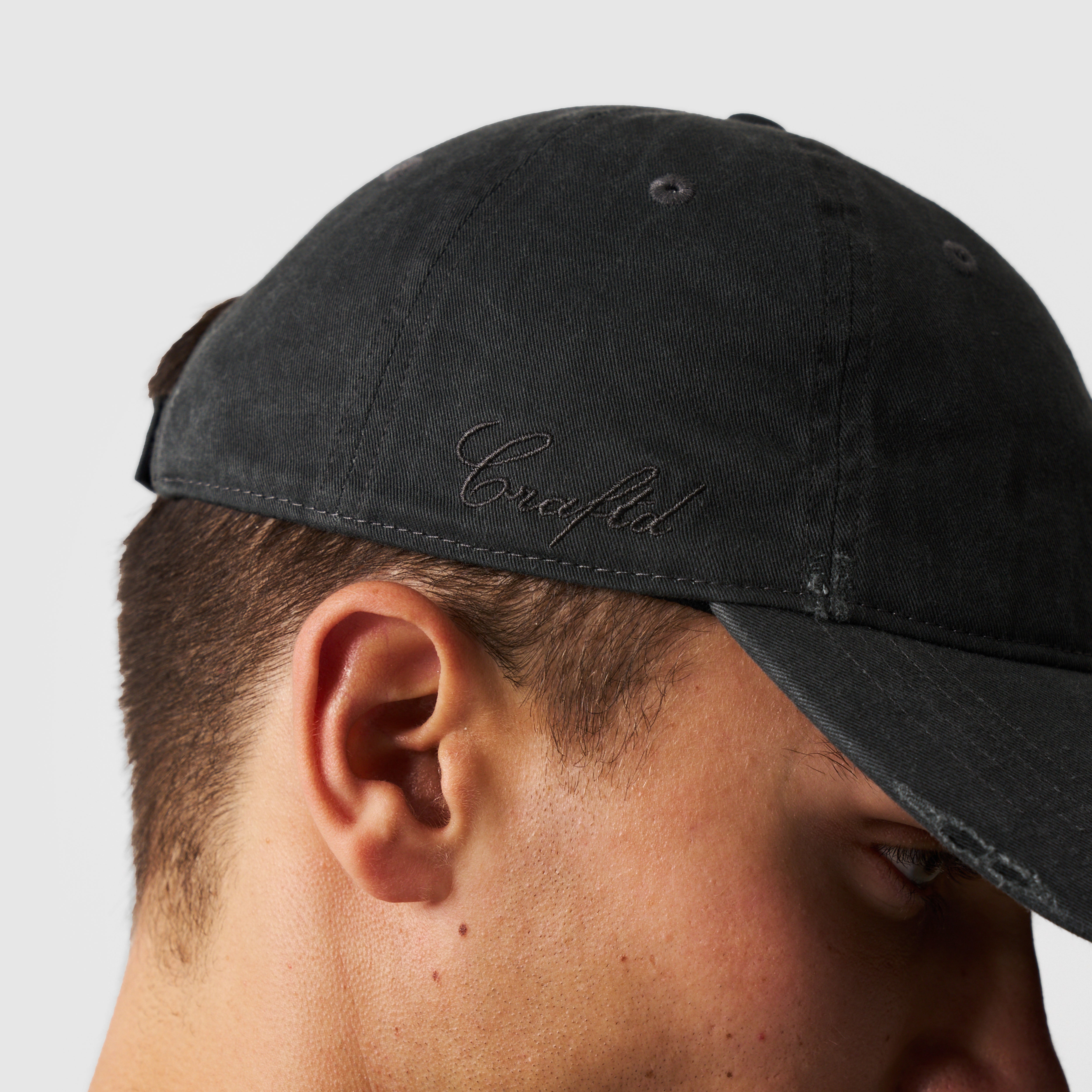 Distressed Cap (Washed Black)