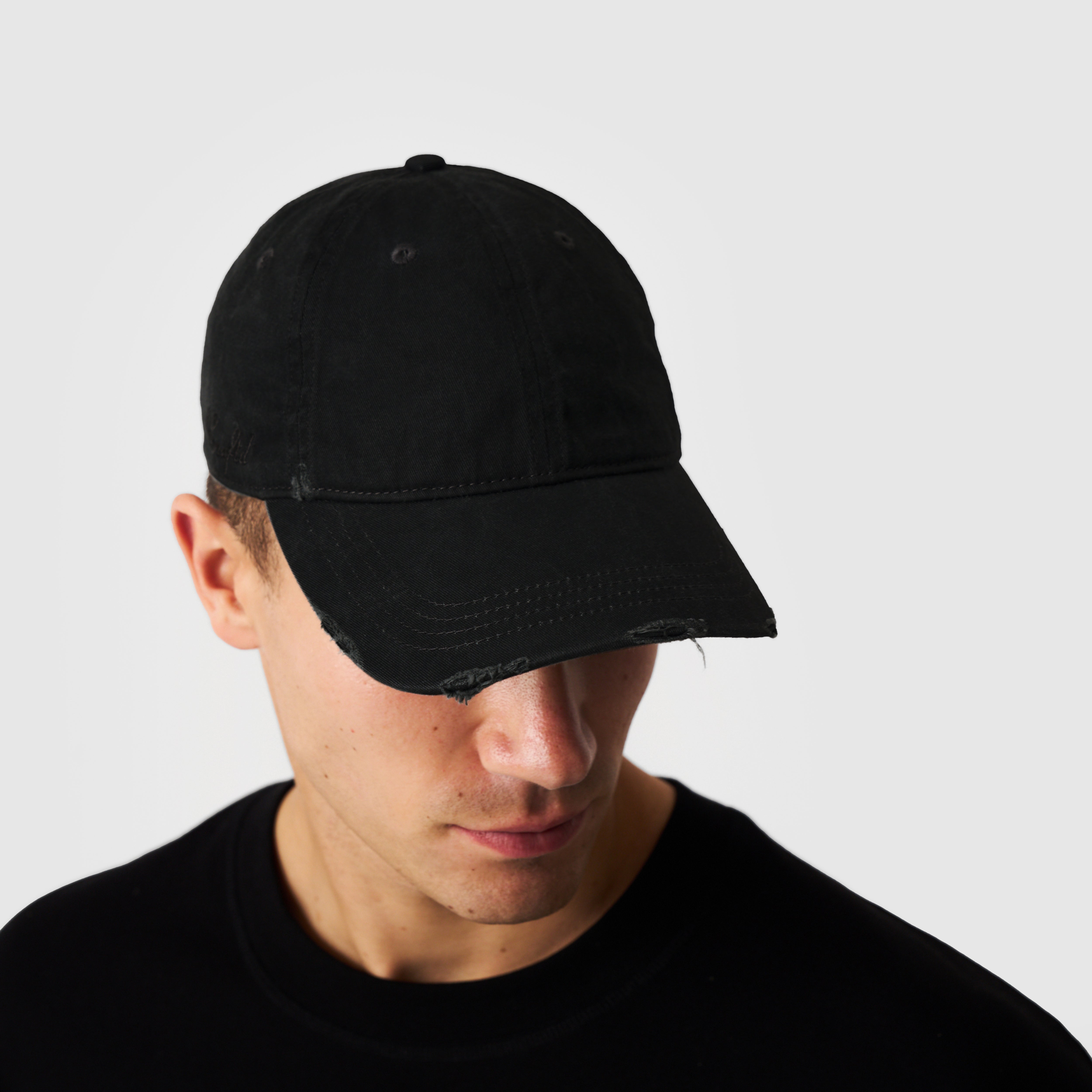 Distressed Cap (Black)