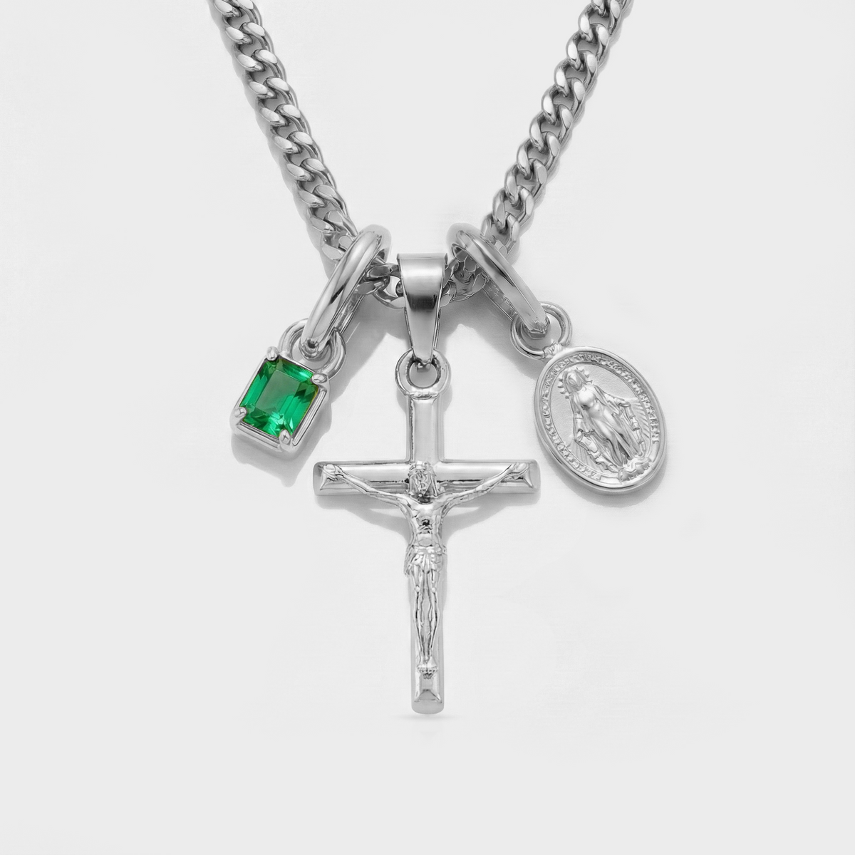 Build Your Own Pendant (Silver) | Emerald Stone