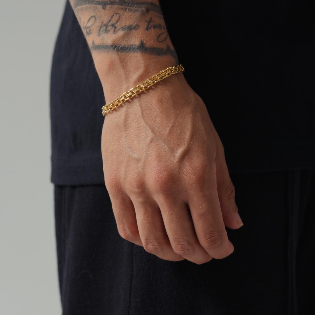 Double Belcher Bracelet (Gold)