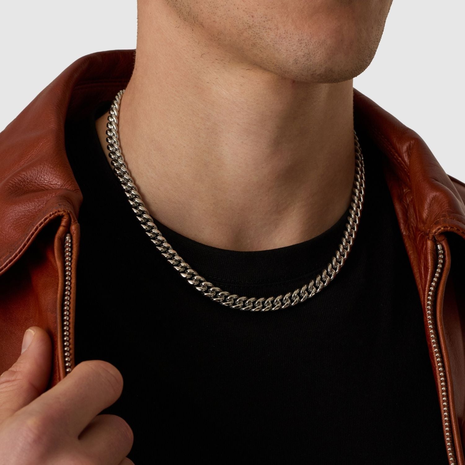 Silver Cuban Link Chain (8mm) | CRAFTD UK