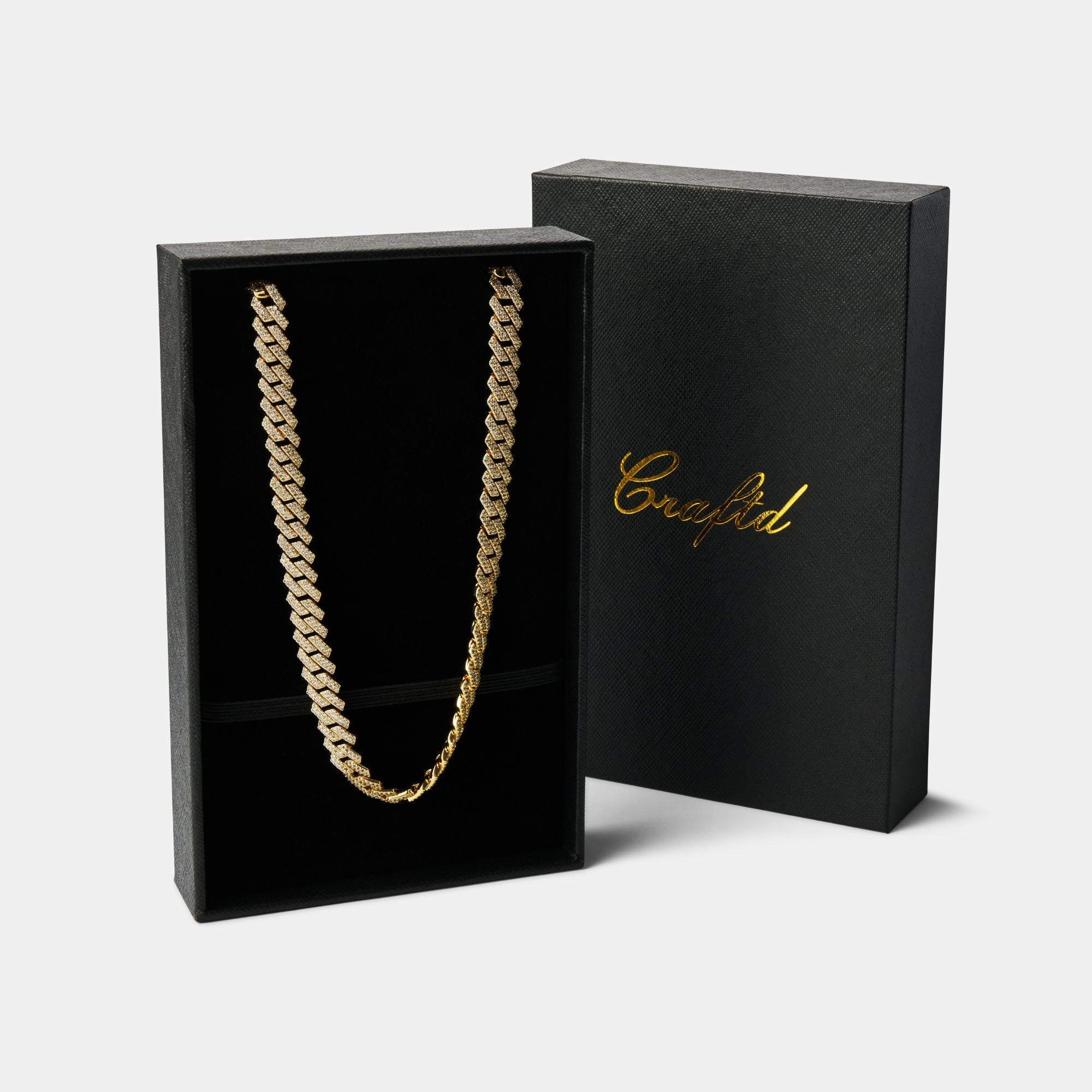 Prong Link Iced Cuban (Gold) 8mm