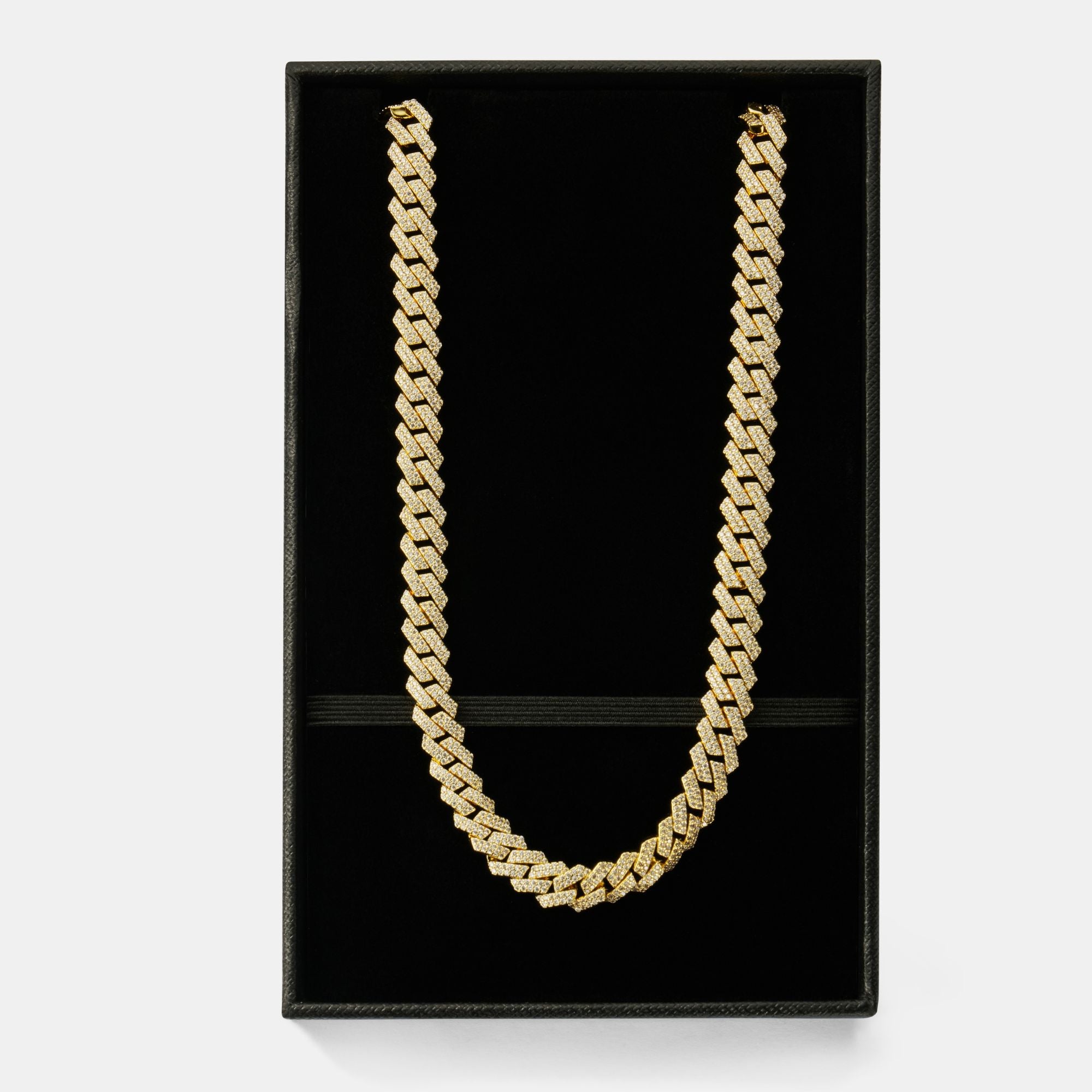 Prong Link Iced Cuban (Gold) 8mm