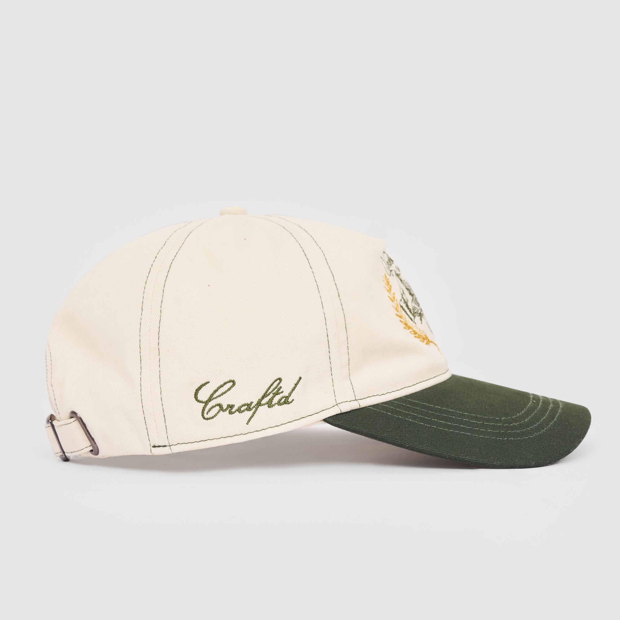 Yacht Club Cap (Cream/Green)