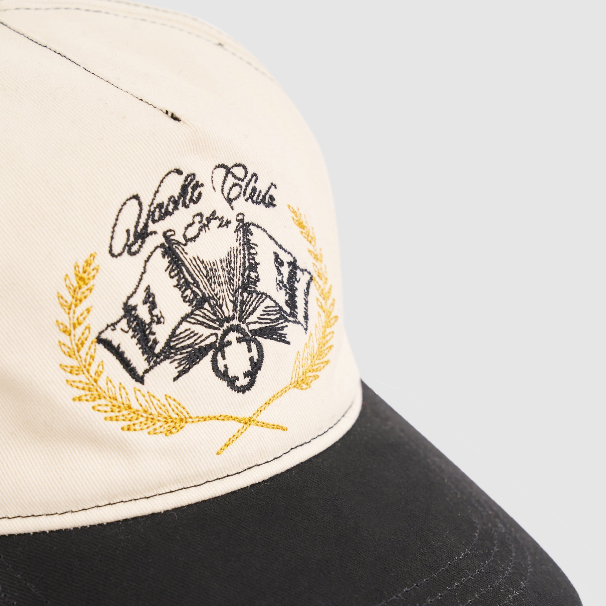 Yacht Club Cap (Cream/Black)