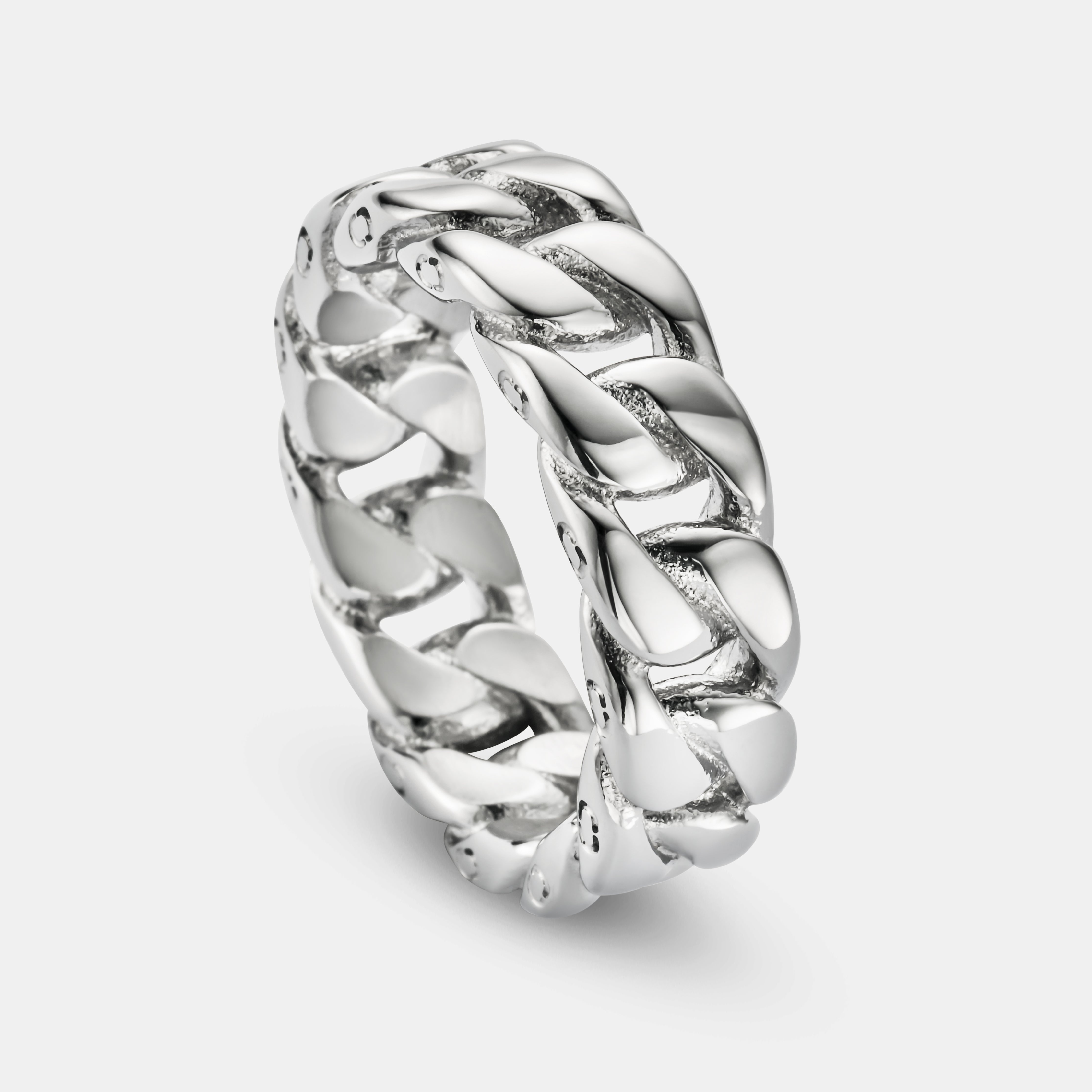 Cuban Band Ring (Silver) 6mm