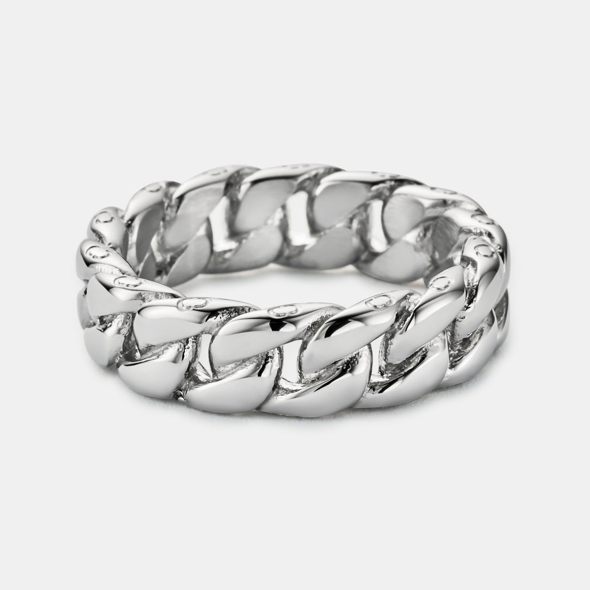 Cuban Band Ring (Silver) 6mm