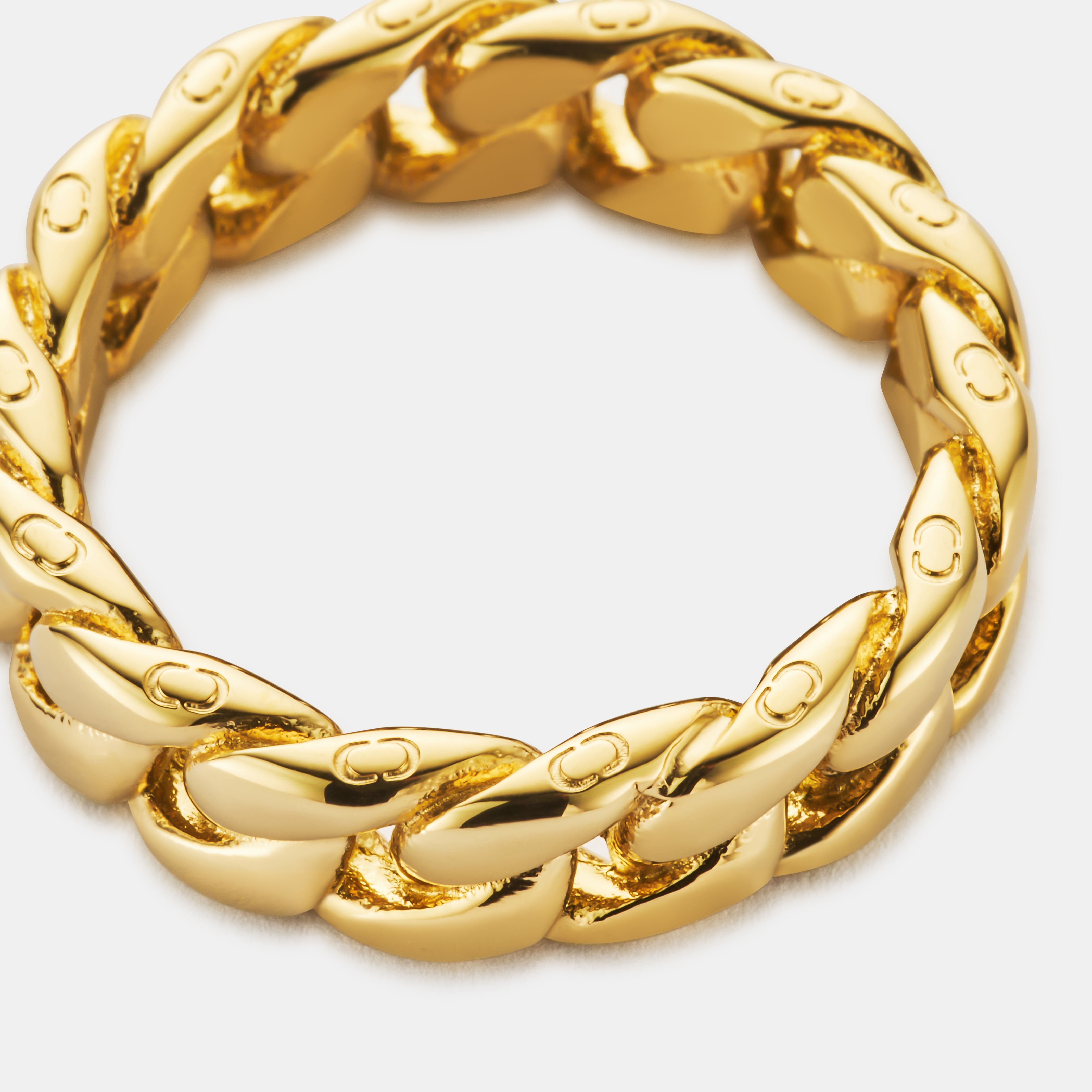 Cuban Band Ring (Gold) 6mm