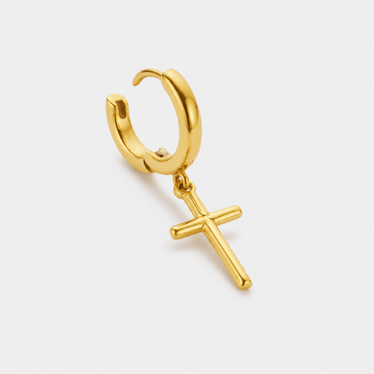 Cross Earring (Gold)