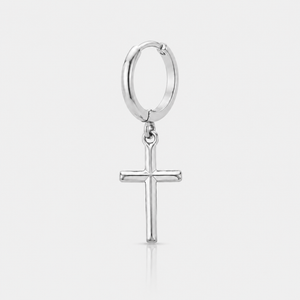 Cross Earring (Silver)