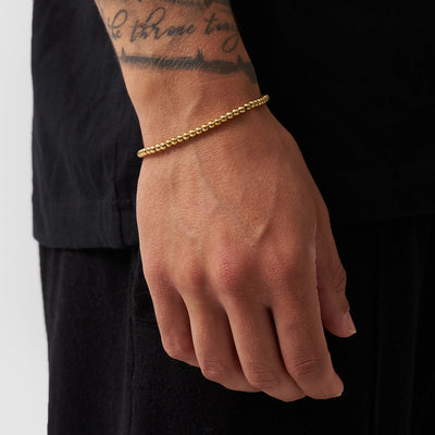 Mini Chrome Ball Bracelet (Gold)