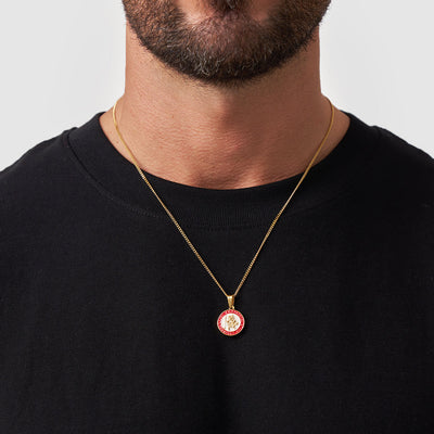 Enamel Saint Christopher (Gold)