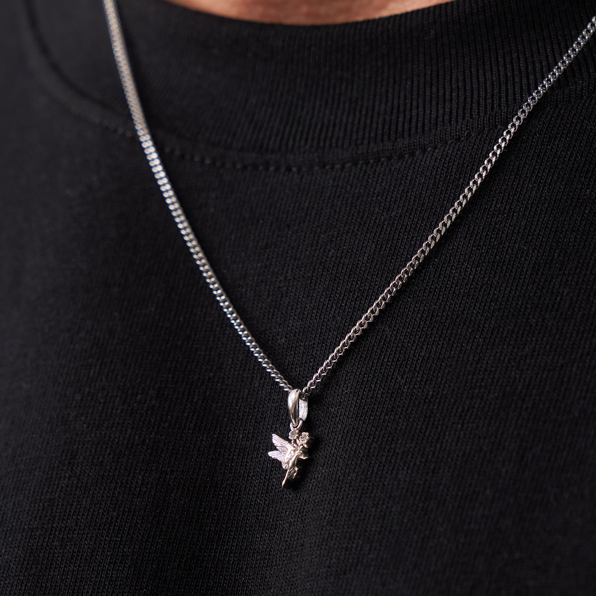 Swallow & Rose (Silver)