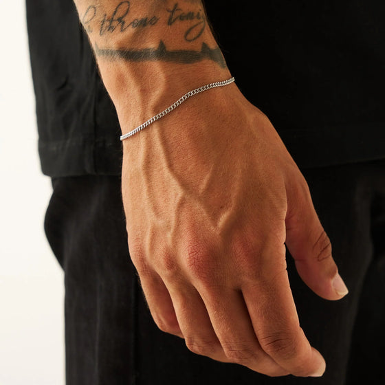 Panzerarmband (Silber) 2 mm