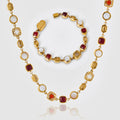 Red Crystal Gemstone Set (Gold)