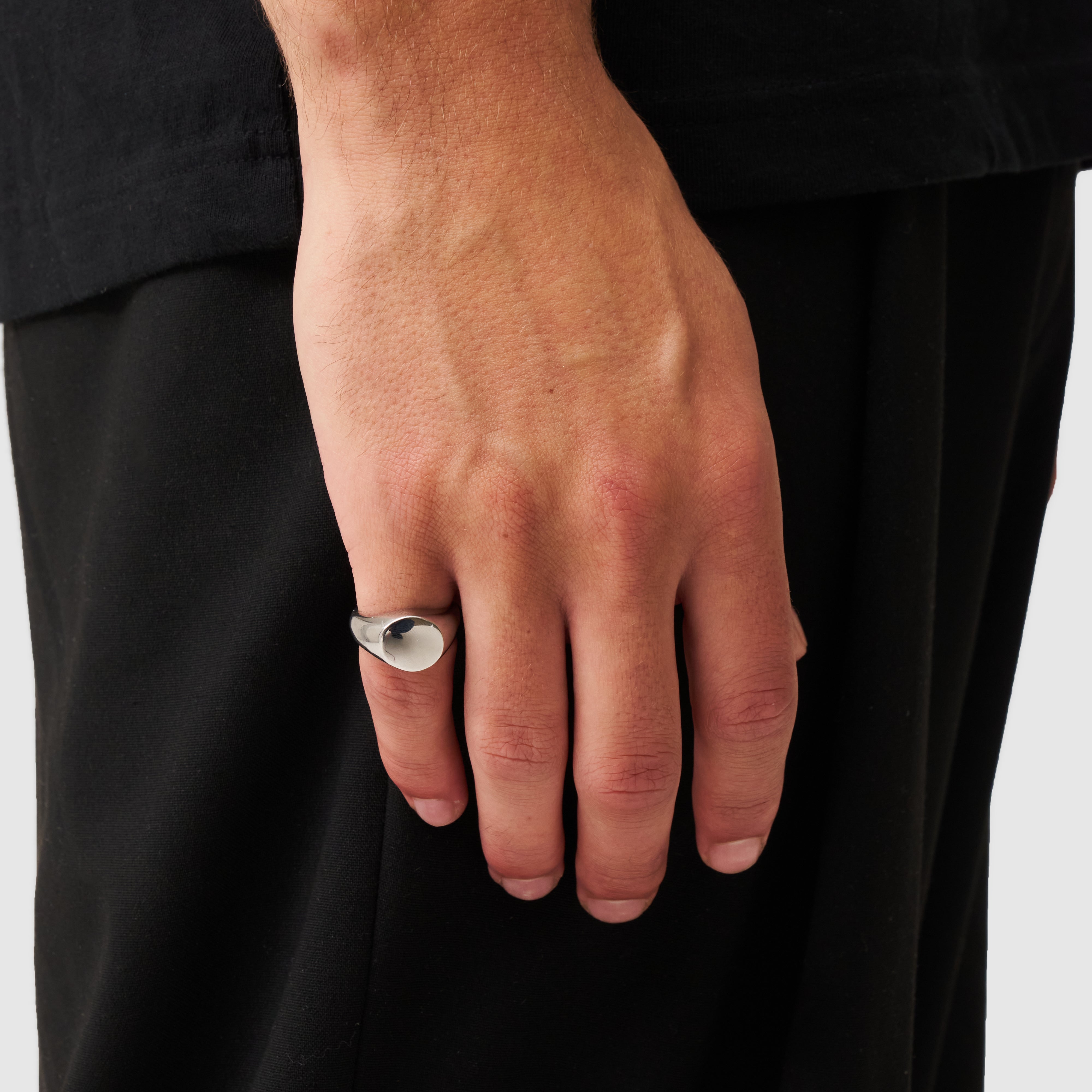 CRAFTDLondon 指輪 ROUND SIGNET RING SILVER GOLD 18K リング Round Signet Ring (Gold)