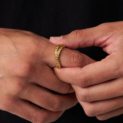 Rope Wrap Ring (Gold)