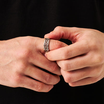 Bague en forme de trèfle (argent)