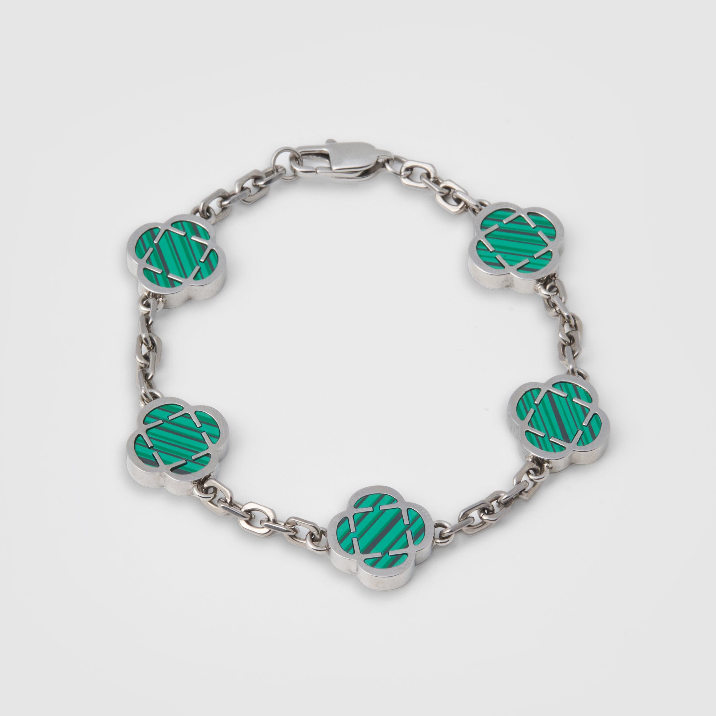CRAFTDLondon クラフトロンドン BLUE CLOVER STONE BRACELET Blue Clover Stone Bracelet (Silver)
