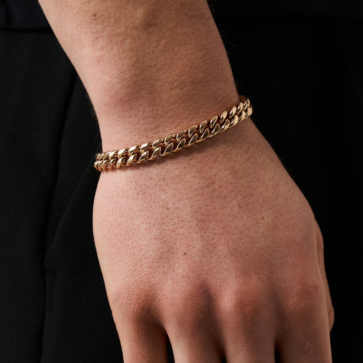 Cuban Bracelet (Rose Gold) 8mm