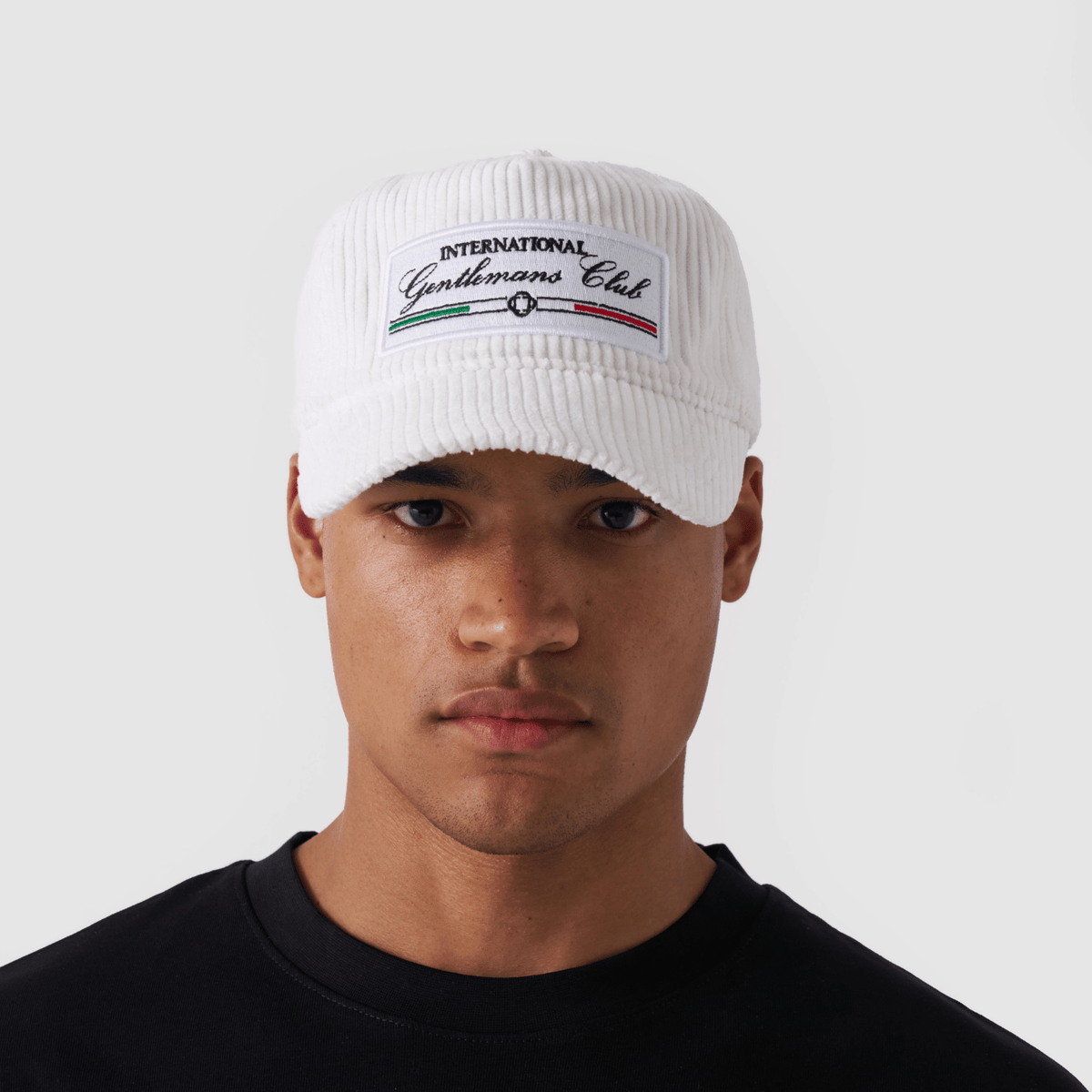 Italian Gentleman's Club Cap - Cord (White)