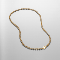 Halskette mit Anhänger in Kugelform (Gold) 4 mm