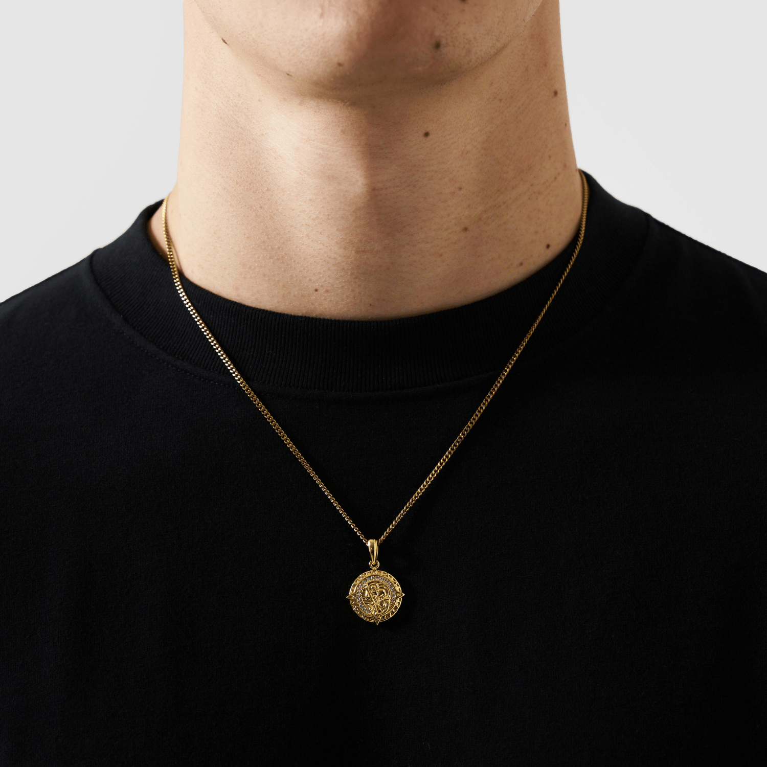 Iced St Christopher (Gold)