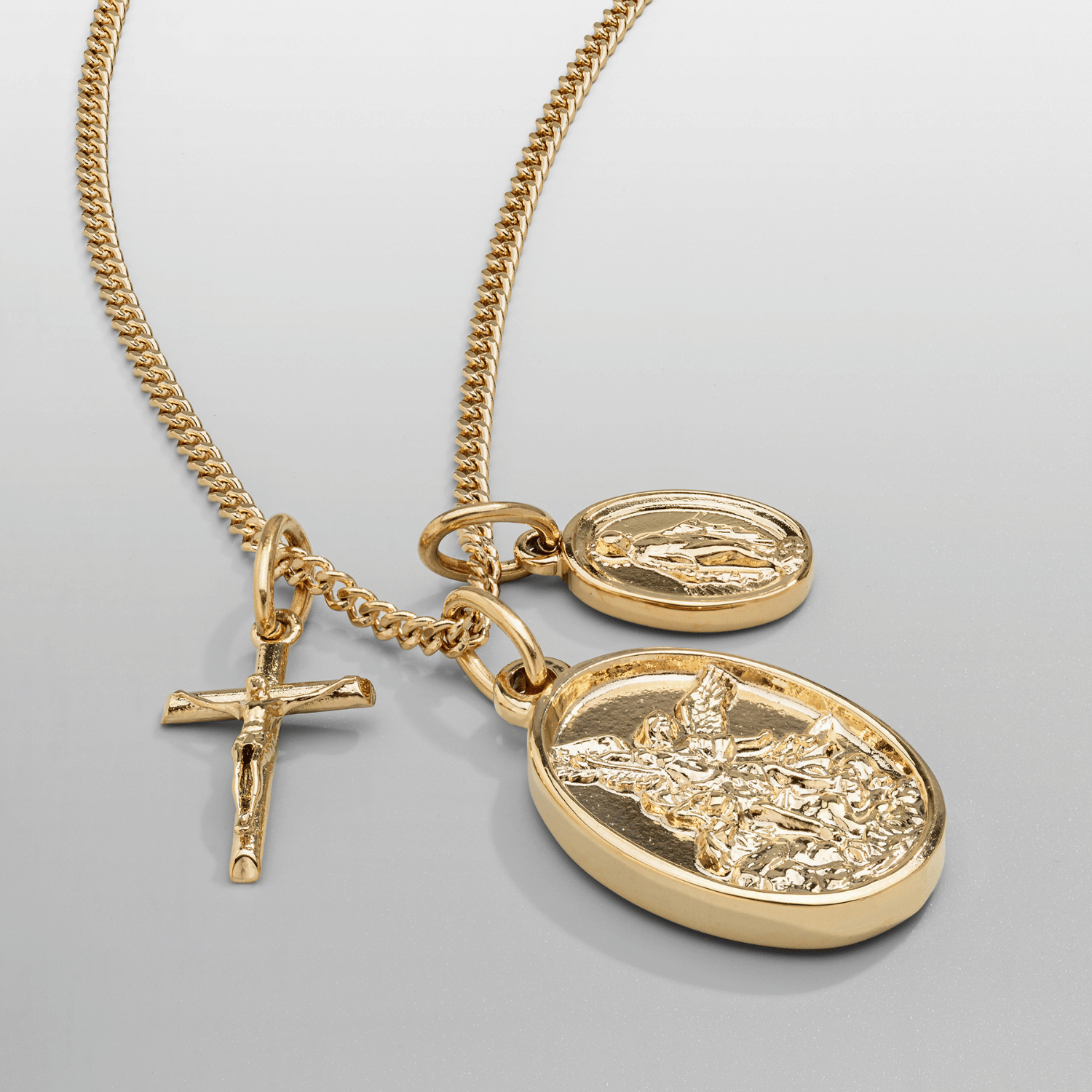 『CRAFTD London』Jesus & Mary ネックレス 2mmx51cm Jesus & Mary (Gold)