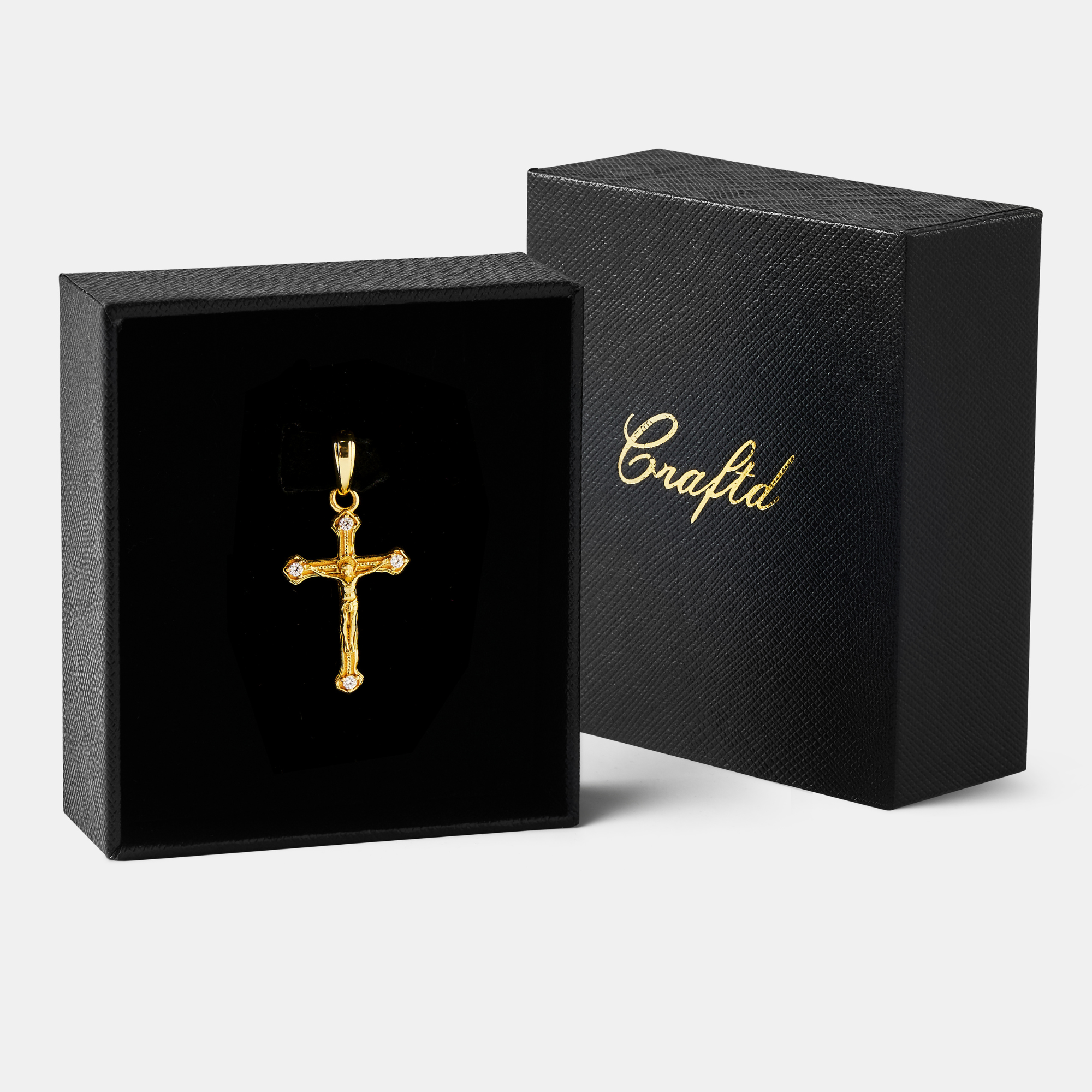 Melted Crucifix (18ct Gold) | Sterling Silver