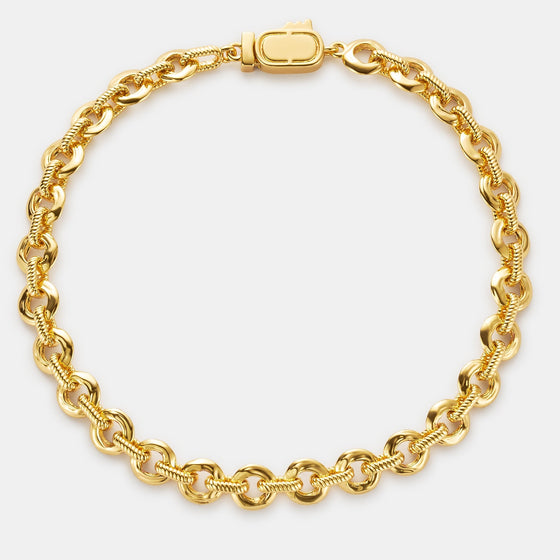 Bracciale a maglia fusa (oro)
