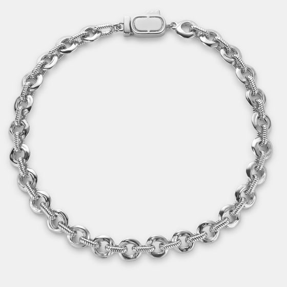 Bracciale a maglia fusa (argento)