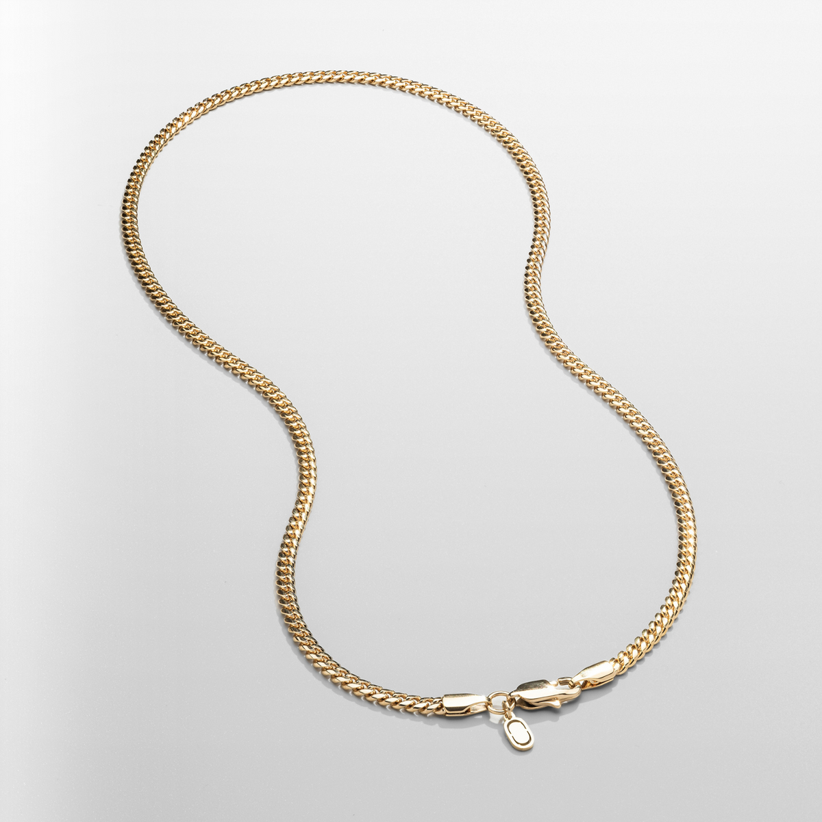 『CRAFTD London』Cuban Chain 4mm ネックレス Silver Cuban Chain (4mm) | CRAFTD UK